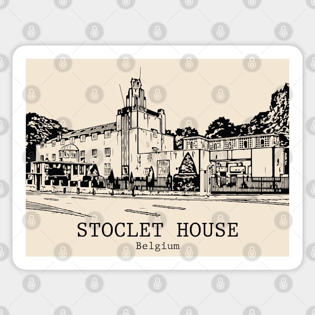 Stoclet House - Belgium Sticker by Lakeric